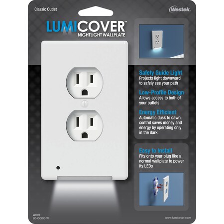 Amertac Nighlt Wallplt Clsc Wht LC-CCDO-W